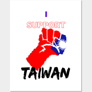 I support Taiwan - America stands with Taiwan Posters and Art